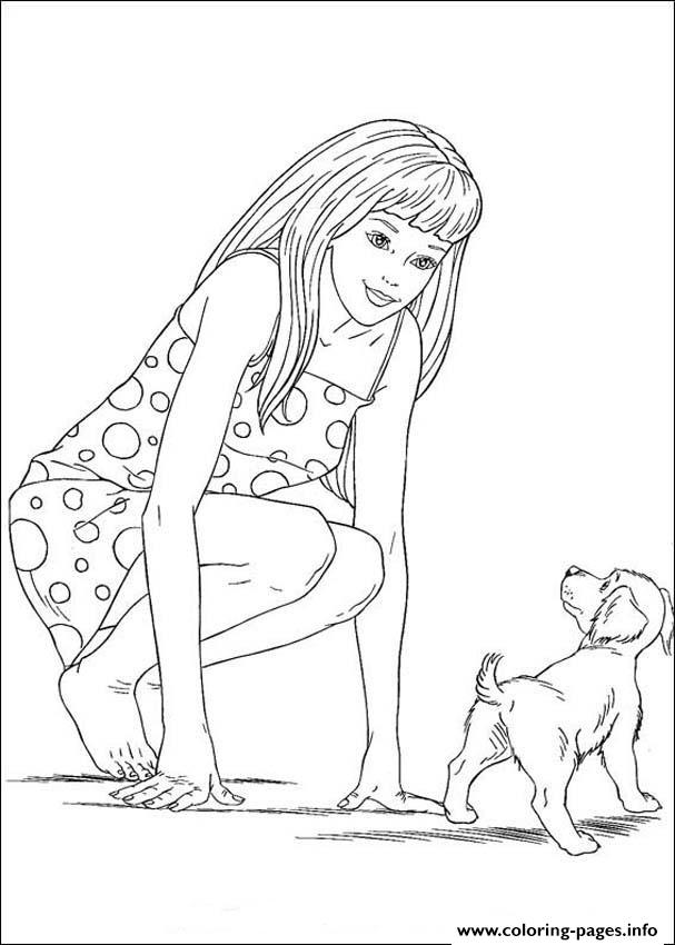Barbie And A Puppy Bc30 coloring