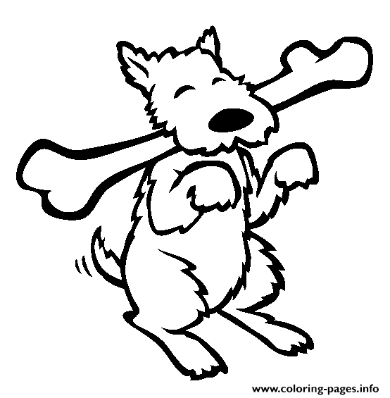 Small Puppy With Huge Bone8c04 coloring
