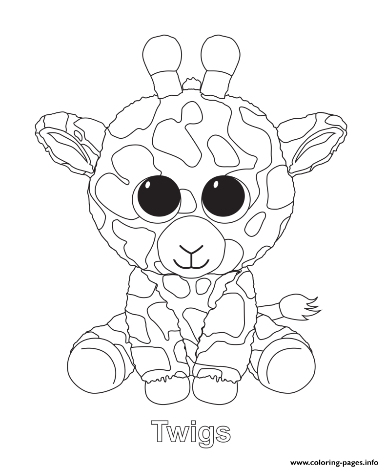 Twigs Beanie Boo coloring