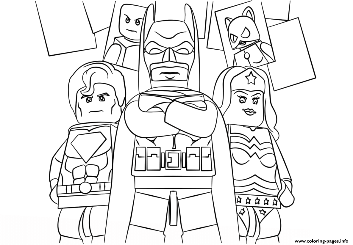 Lego Super Heroes coloring