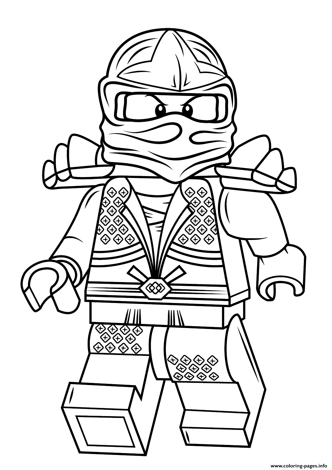 Lego Ninjago Lloyd Zx Coloring Pages Printable