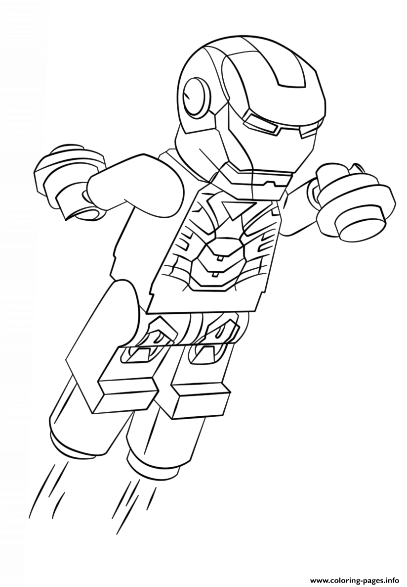 Download Lego Iron Man Coloring Pages Printable