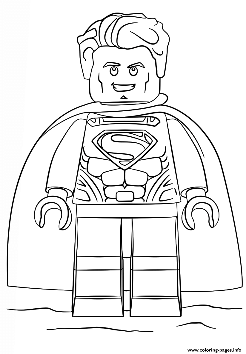 Lego Superman Coloring Pages Printable