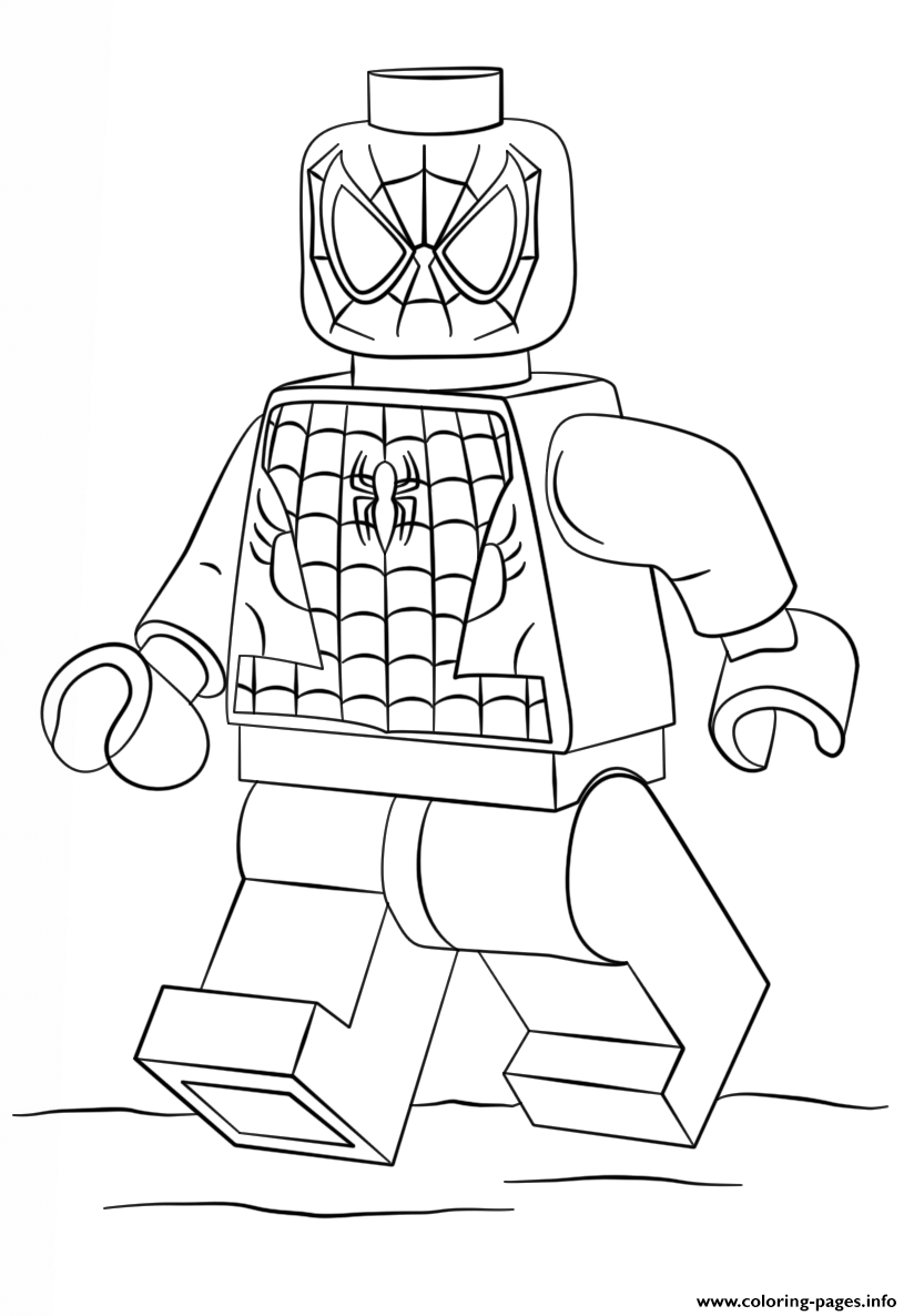 Lego Spider Man Coloring Pages Printable