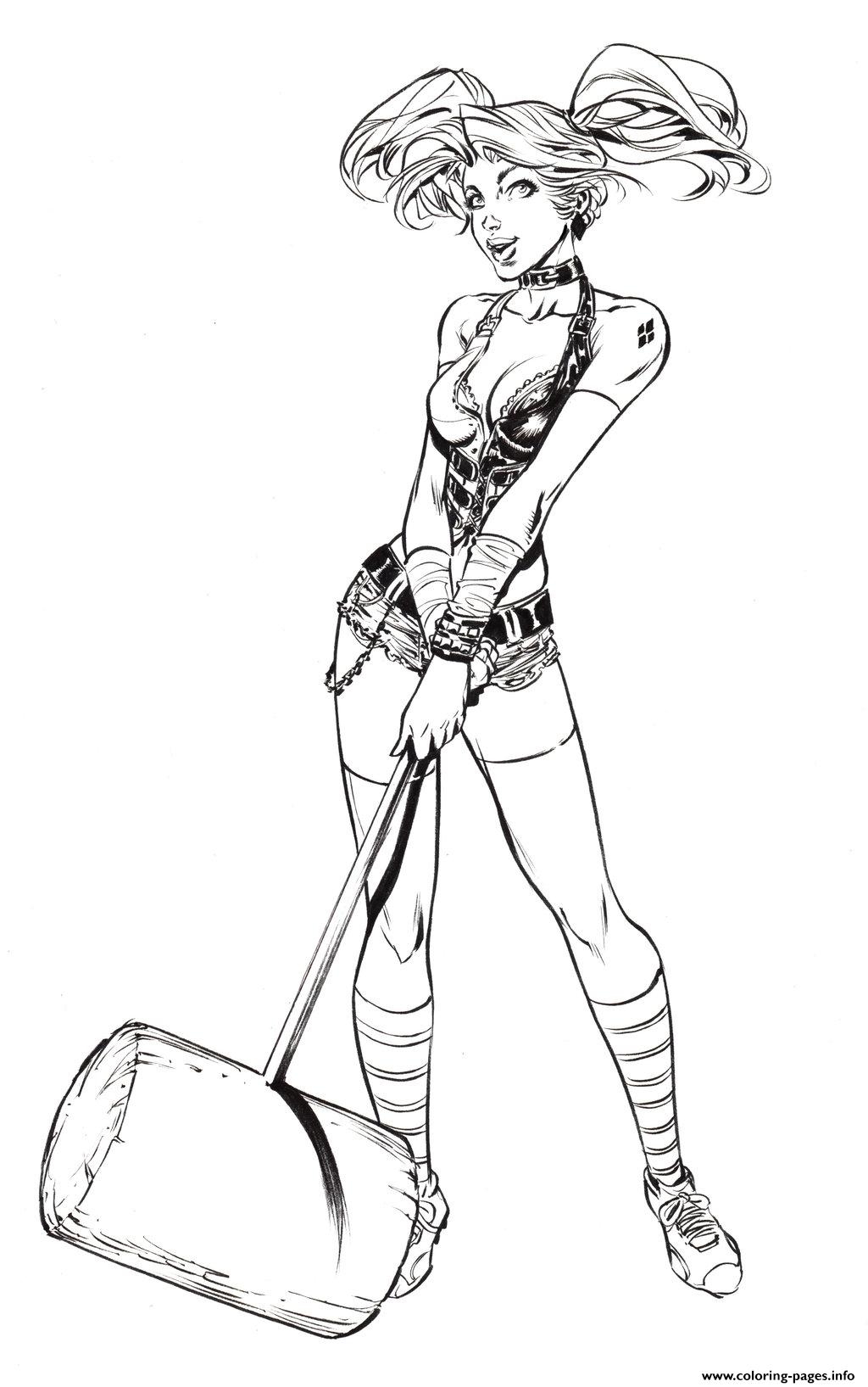 80 Top Harley Quinn Coloring Pages Printable For Free