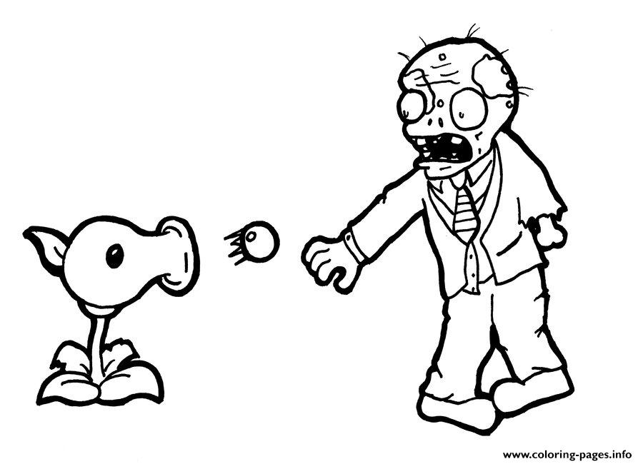 plants versus zombies coloring page