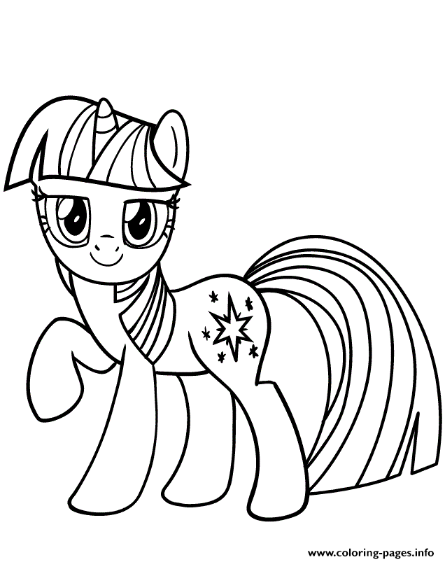 Unicorn Pony Twilight Sparkle coloring