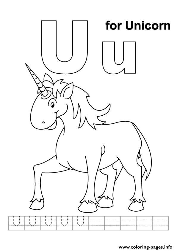 U For Unicorn Unicorn coloring