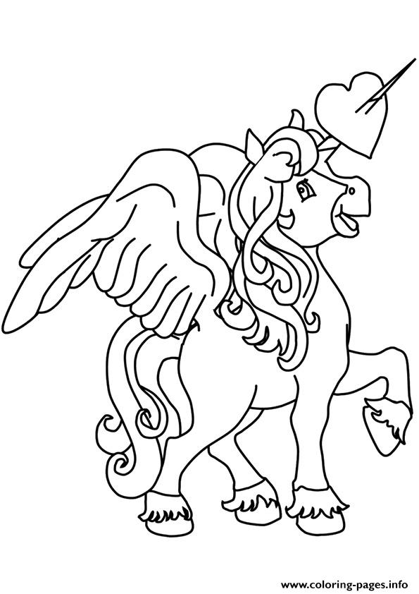 Pegasus Unicorn Coloring Pages Printable