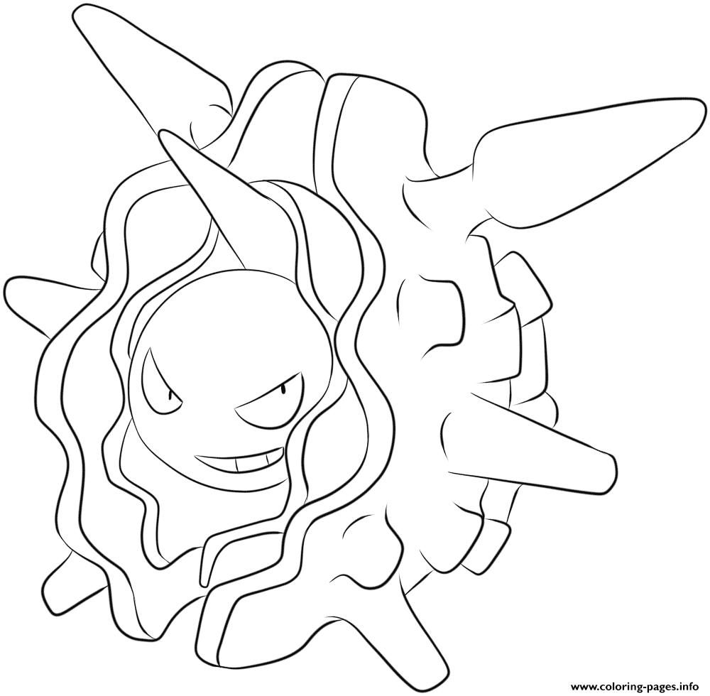 091 Cloyster Pokemon coloring