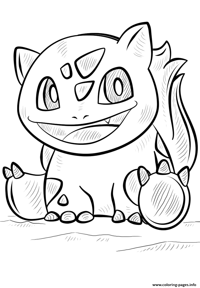 Bulbasaur Pokemon Go Coloring page Printable