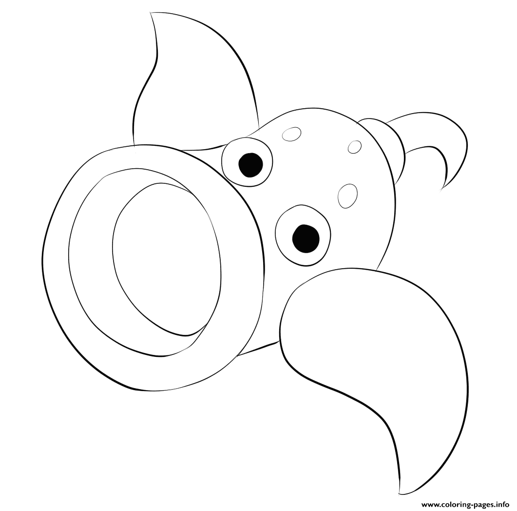070 Weepinbell Pokemon Coloring Page Printable