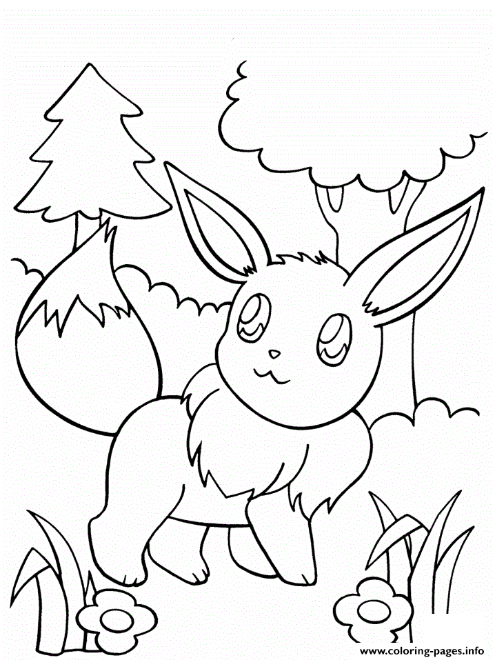 Eevee Pokemon Go coloring
