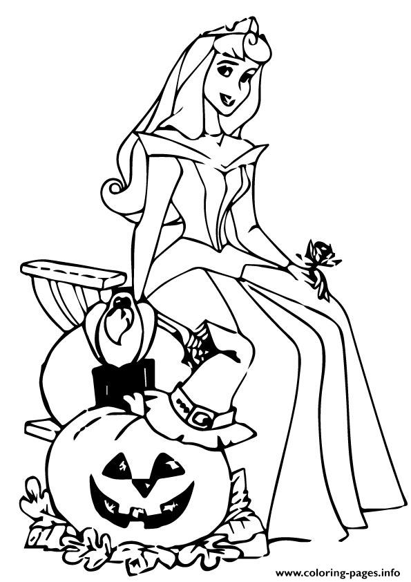 The Sleeping Beauty Halloween Disney Halloween Coloring