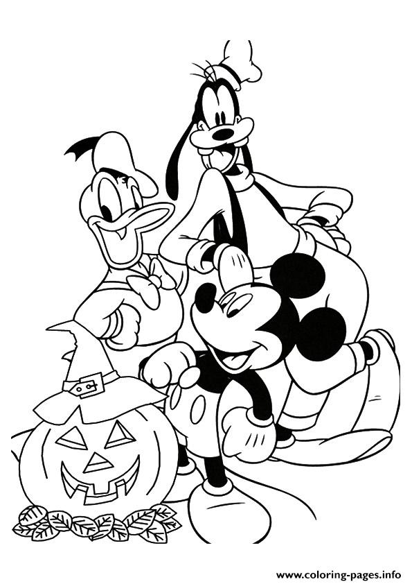 The Disney Characters Disney Halloween coloring