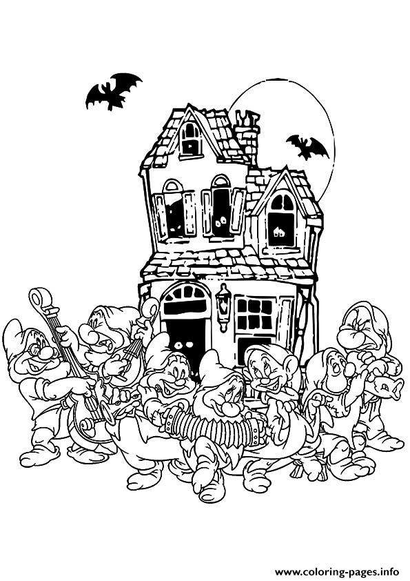 House Music Pages Disney Disney Halloween coloring
