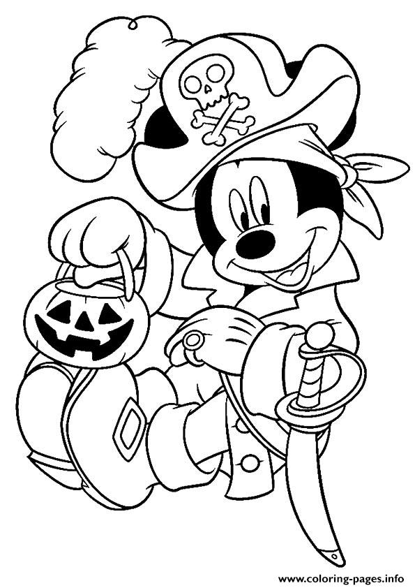 Pirate Nife Disney Halloween coloring