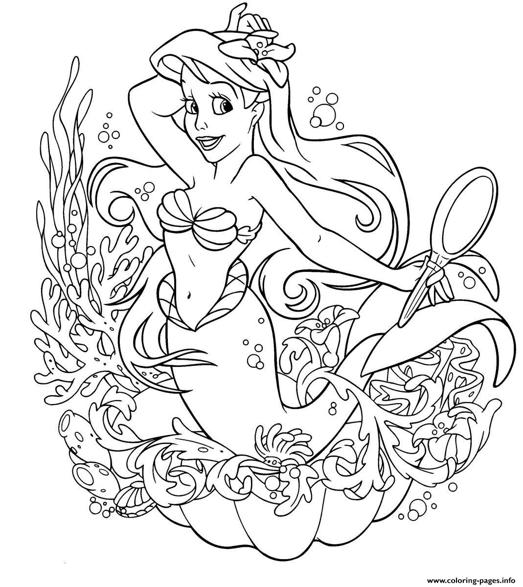Ariel For Girls Disney Princessc4d2 coloring