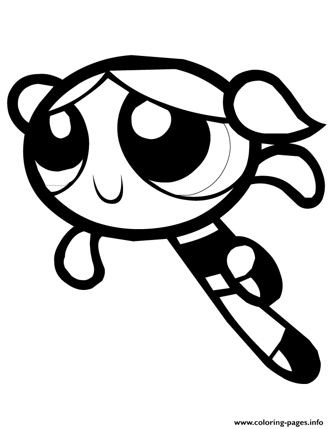 Powerpuff Girls Bubbles Character coloring