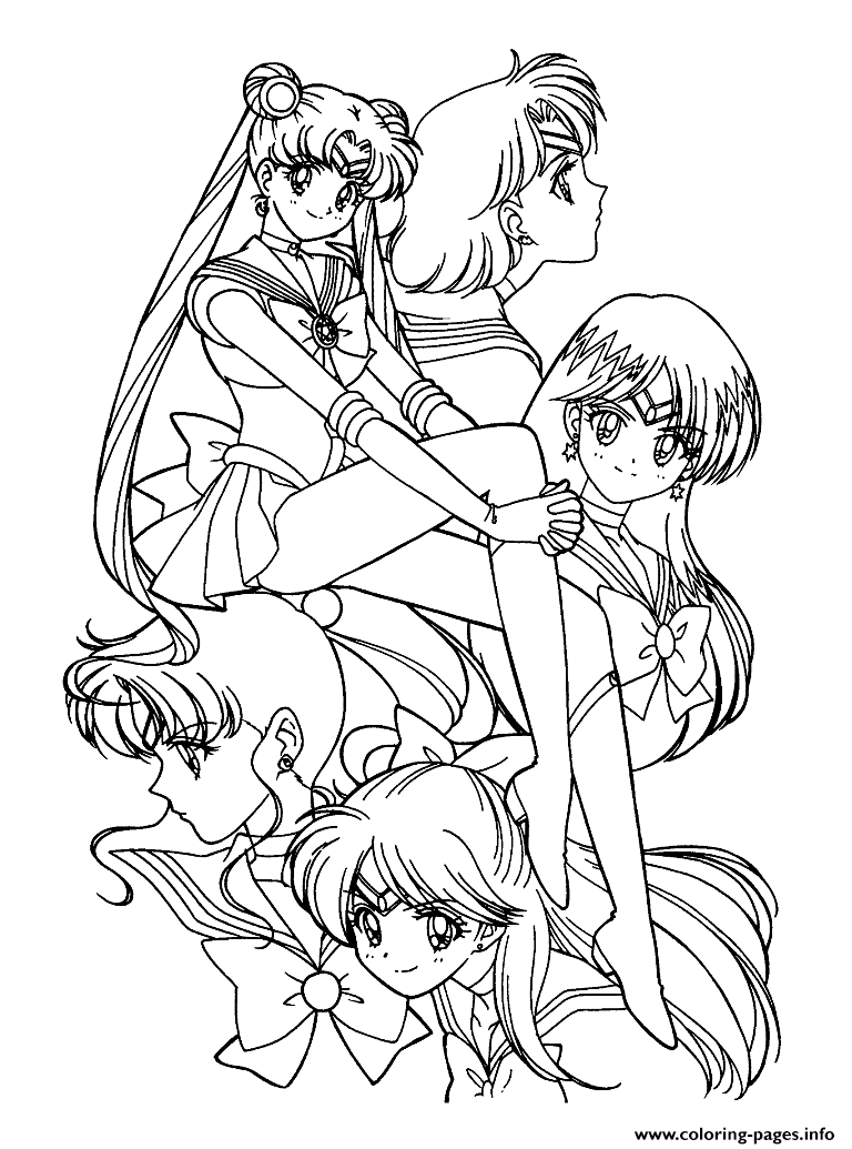 All Four Sailors For Girls Df45 coloring