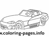 Sports Car Dodge Viper coloring