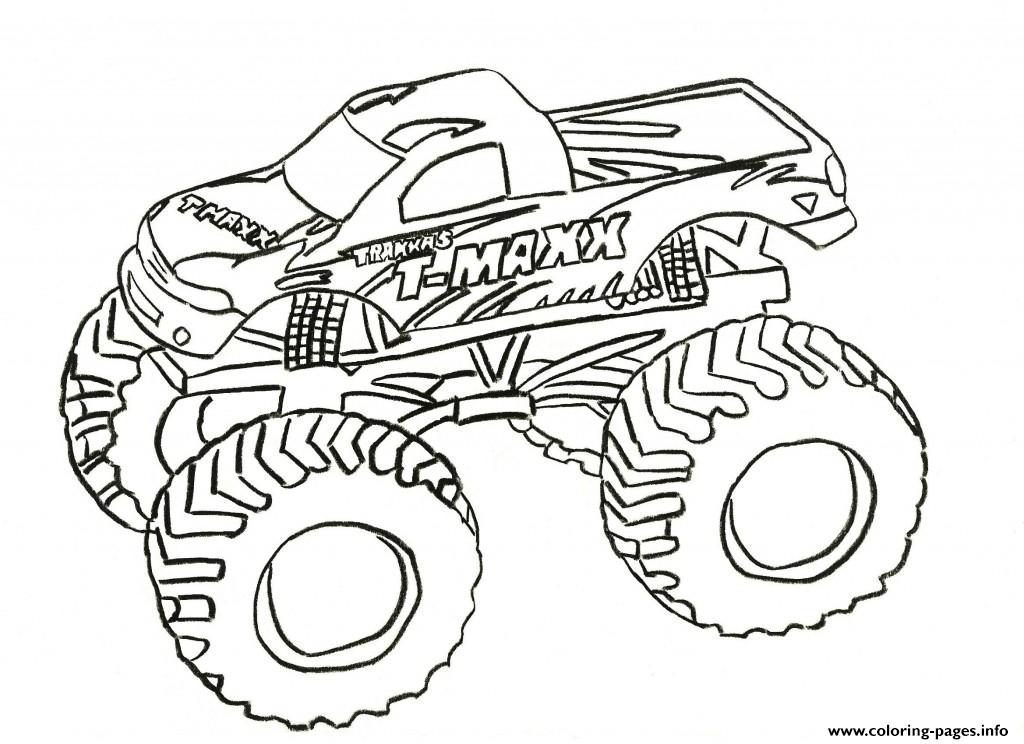 Grave Digger Monster Truck coloring