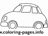 Simple Family Car coloring