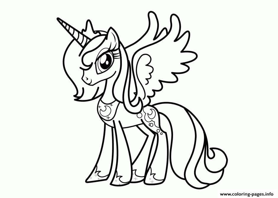 Princess Luna My Little Pony coloring