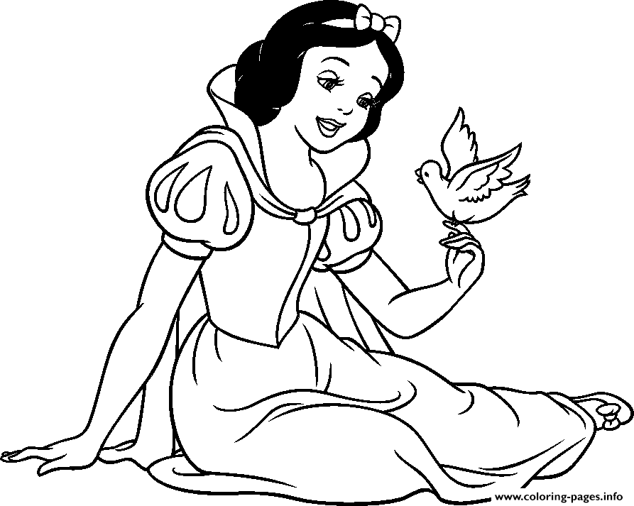 Princess Snow White Disney coloring