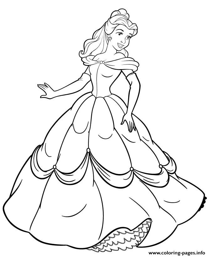 Princess Belle coloring