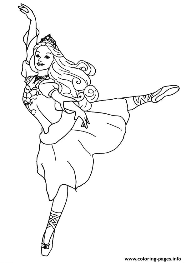 coloring pages princess barbie