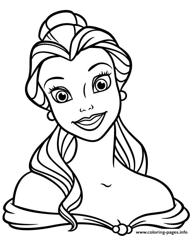 Princess Belle Disney coloring
