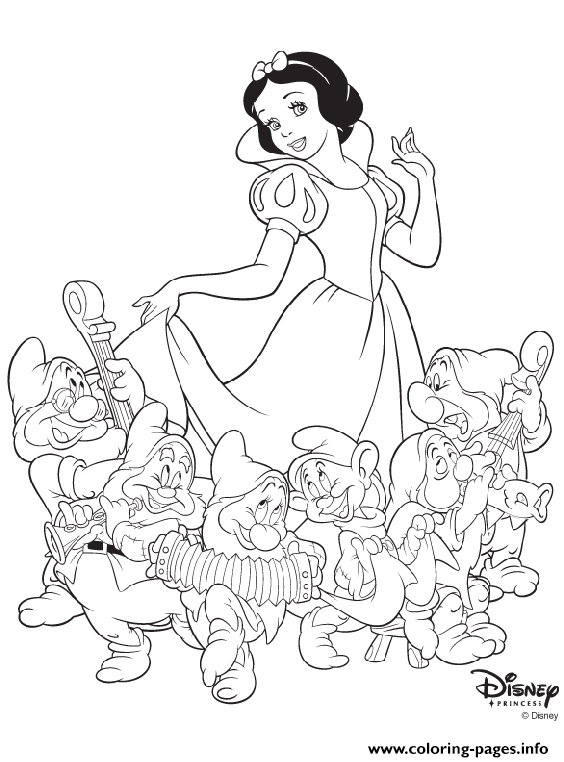 Princess Snow White coloring