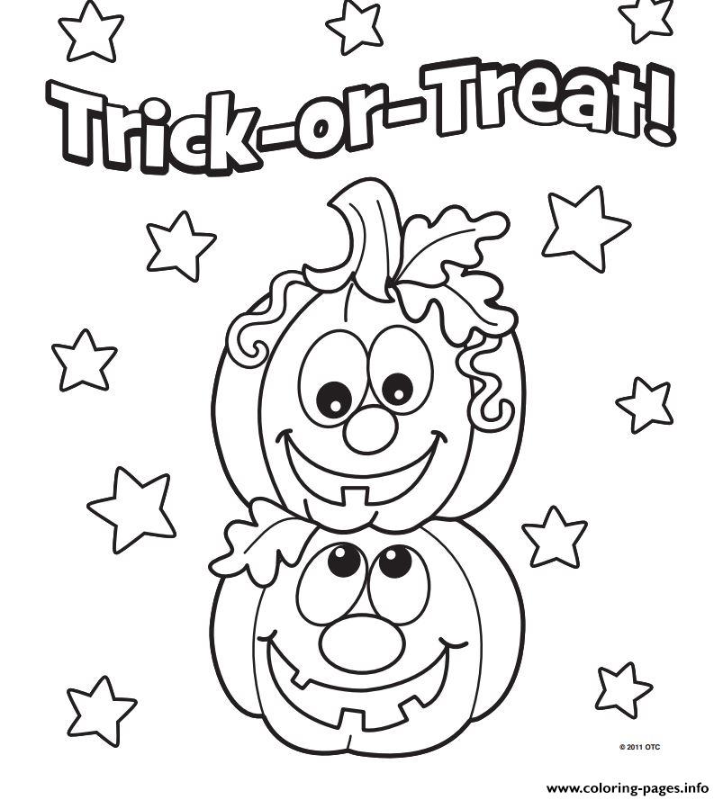 Halloween Pumpkins Kids coloring