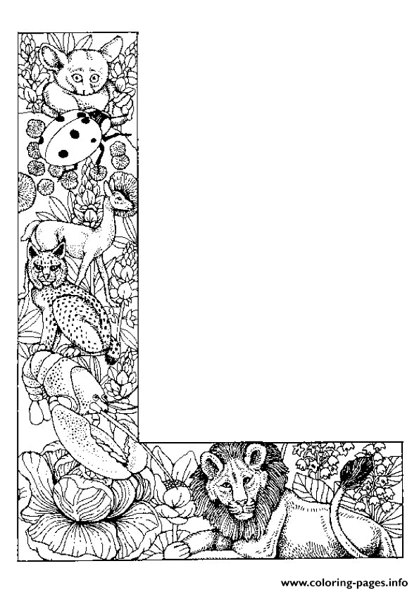 Download Animal Alphabet Letter L Coloring Pages Printable