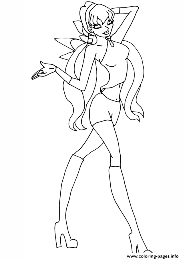 Stella Winx Winx Club Coloring Pages Printable