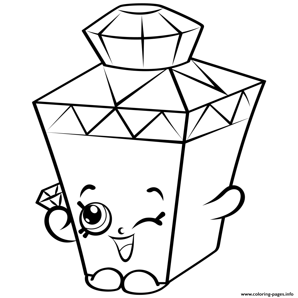 Limited Edition Gemma Gem To Colour Shopkins Season 4 Coloring Pages Printable