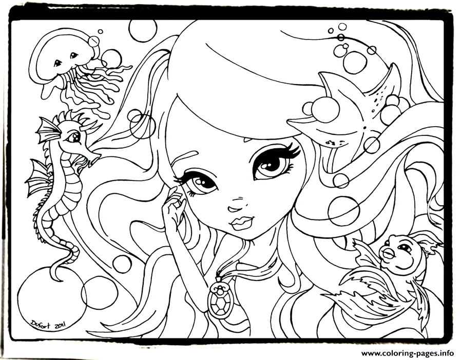 Happy Lisa Frank Cute Coloring page Printable