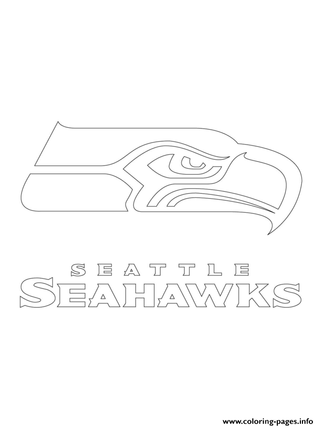 Seattle Seahawks Logo Football Sport coloring