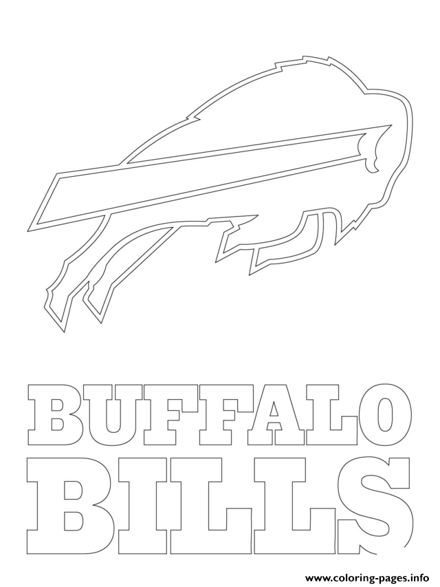 Buffalo Bills Logo Football Sport Coloring page Printable