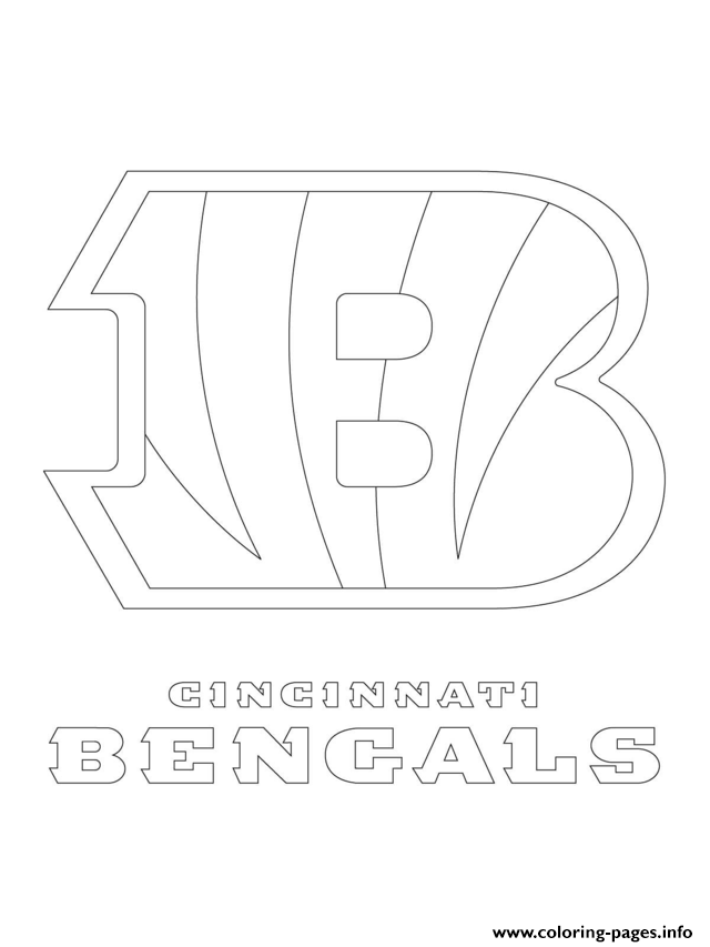 Cincinnati Bengals Logo Football Sport coloring