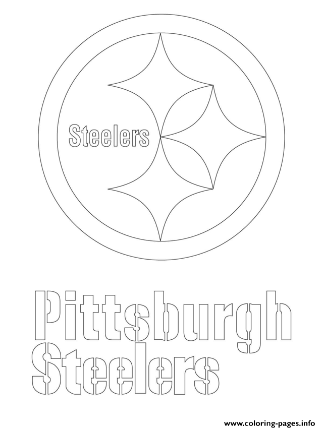 Pittsburgh Steelers Logo Football Sport Coloring Pages Printable