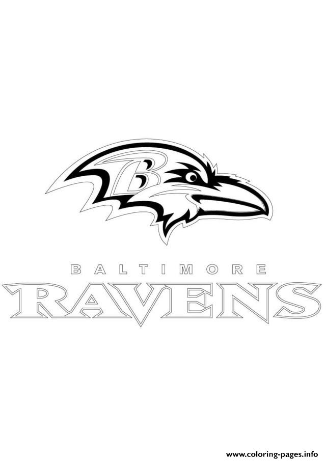 Baltimore Ravens Football Sport Coloring Pages Printable