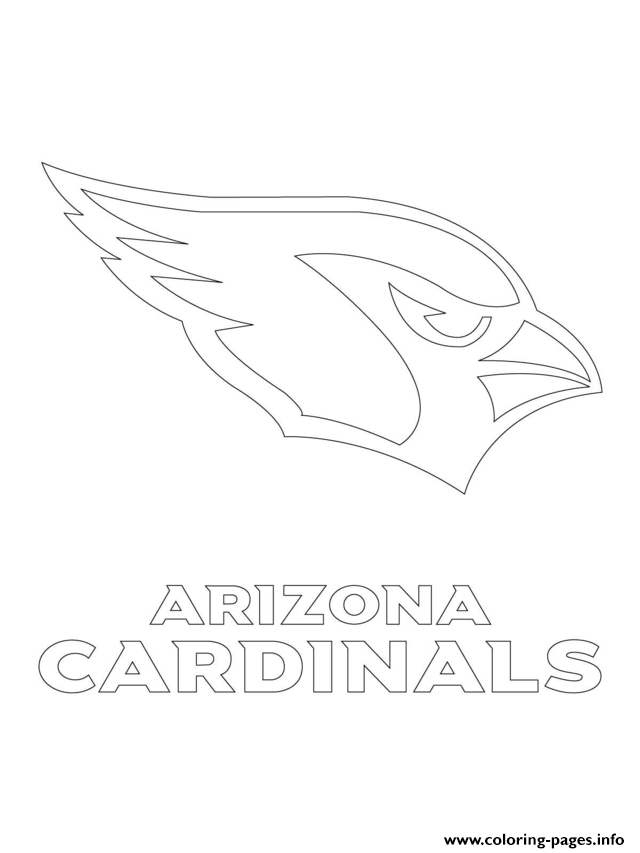 Arizona Cardinals Logo Football Sport Coloring Pages Printable