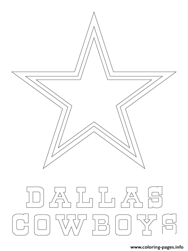 Dallas Cowboys Logo Football Sport coloring