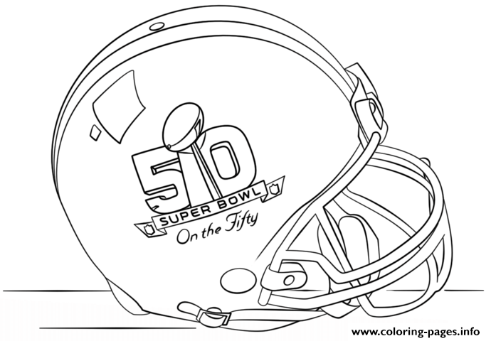 Super Bowl 2016 Helmet Football Sport coloring