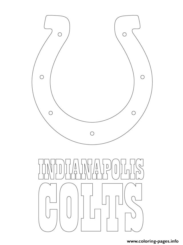 Indianapolis Colts Logo Football Sport coloring