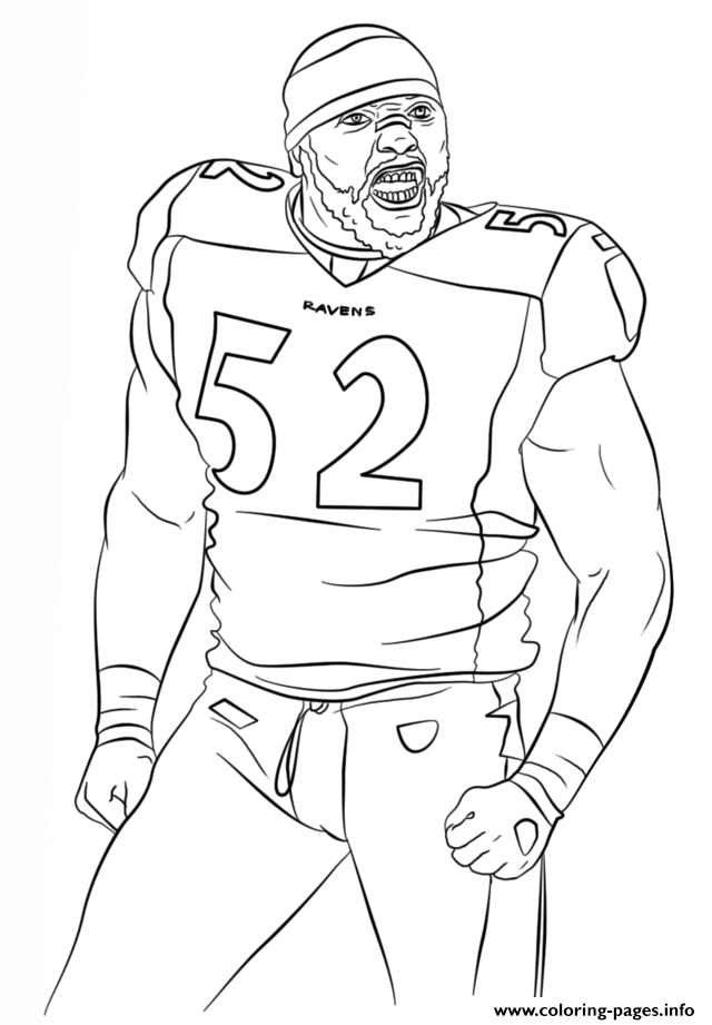 Ray Lewis Football Sport coloring