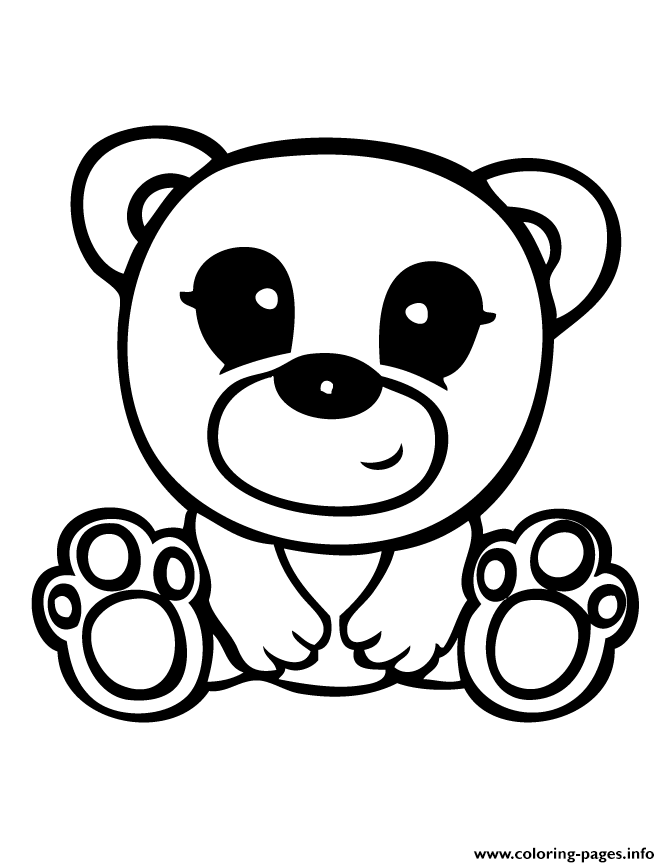 Squinkies Cute Teddy Bear coloring