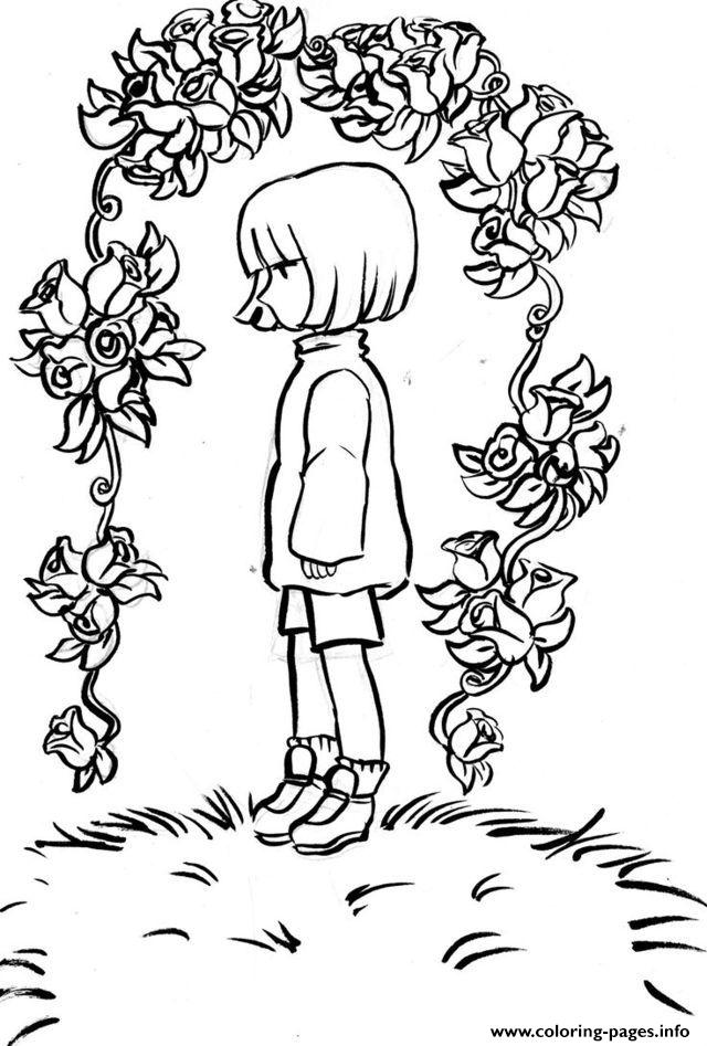 Undertale Girl Coloring Pages Printable